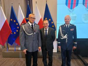 Policjant z Barcina - st.sierż. Dawid Głowacki.