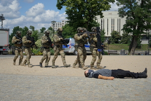 policyjny piknik na Wyspie Młyńskiej